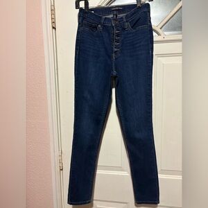 Calvin Klein Women's Dark Blue High Rise Jeans